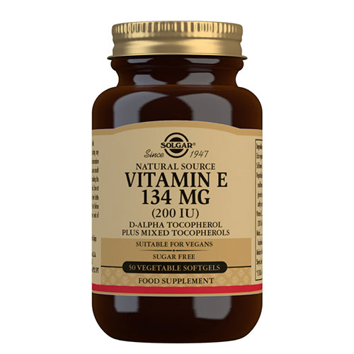 Solgar E-vitamin | 50 kapsler fra Solgar på Mecindo.dk