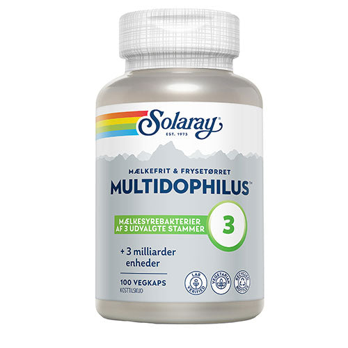 Solaray Multidophilus Maelkefri | 100 kapsler fra Solaray på Mecindo.dk