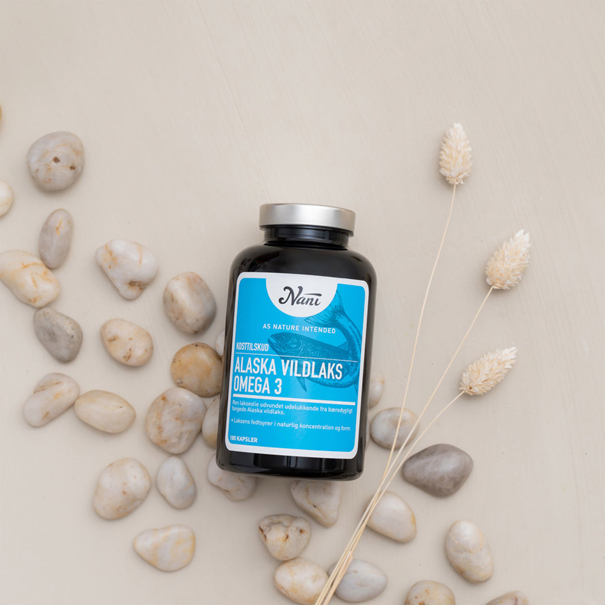 Nani Alaska Vildlaks Omega 3 | 180 kapsler fra Nani på Mecindo.dk