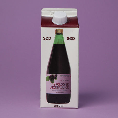 Livets frugt saft Aronia Saft, M. Rørsukker Økologisk | 750 ml fra Livets frugt saft på Mecindo.dk