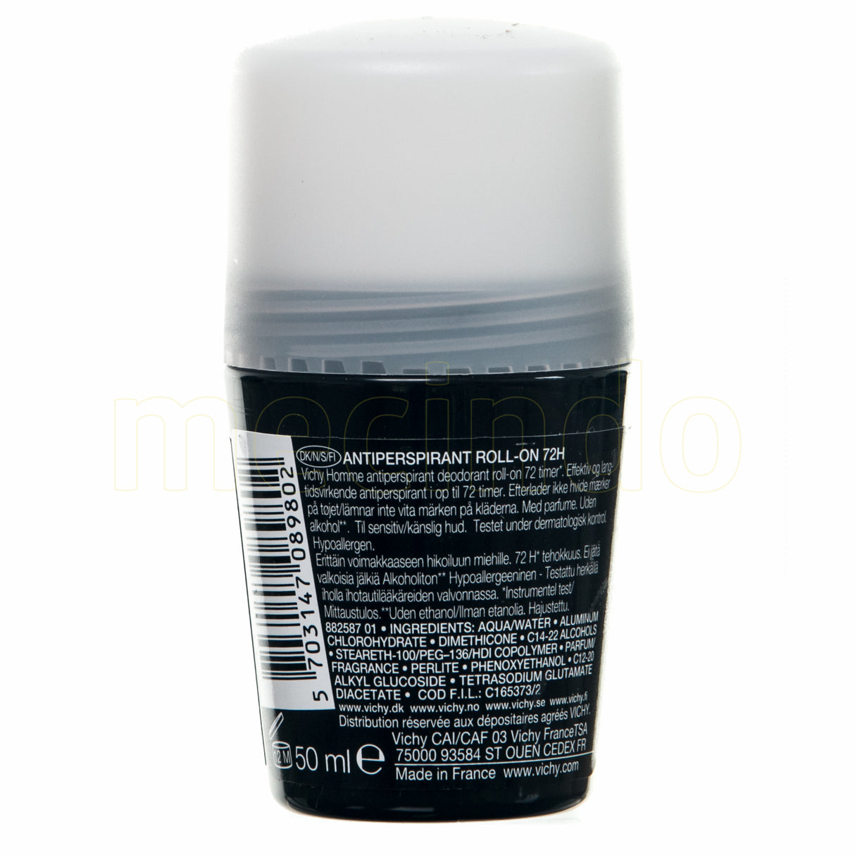 Vichy Homme Deo Roll-on 72H fra Vichy på Mecindo.dk