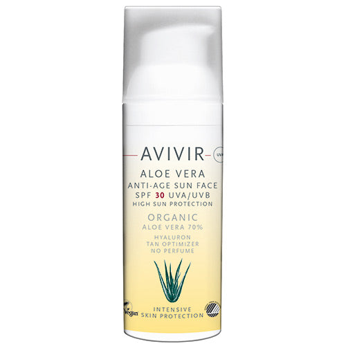 Avivir Aloe Vera Anti-age Sun Face Spf 30 | 50 ml fra Avivir på Mecindo.dk