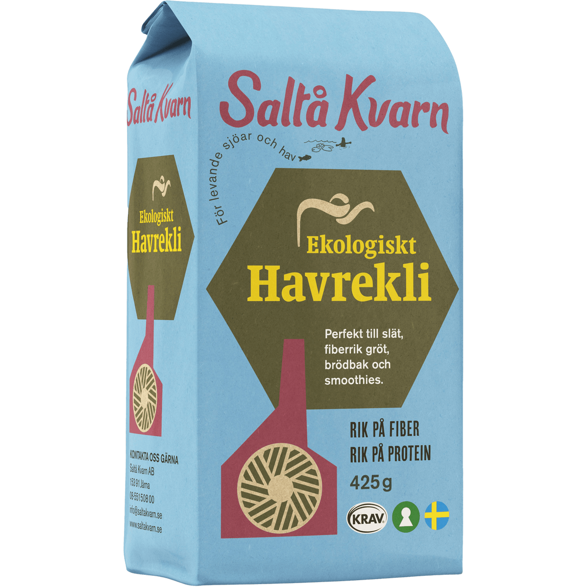 Saltå kvarn Saltå Kvarn Havreklid Økologisk | 425 g