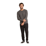 Boody Men´s Long Sleeve Crew T-shirt Dark Marl | Str. M