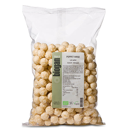 Biogan Økologisk Poppet Hirse | 150 gr fra Biogan på Mecindo.dk
