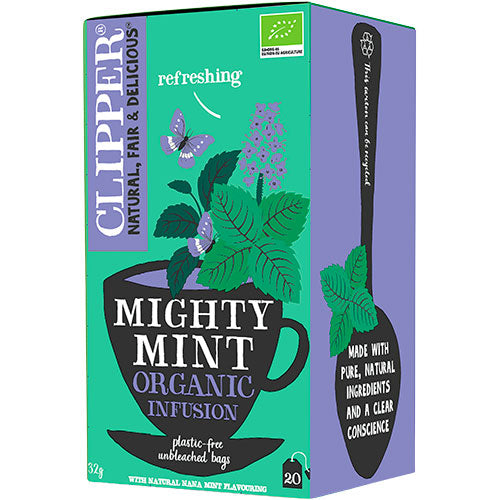 Clipper Mighty Mint Te Økologisk | 20 breve fra Clipper på Mecindo.dk