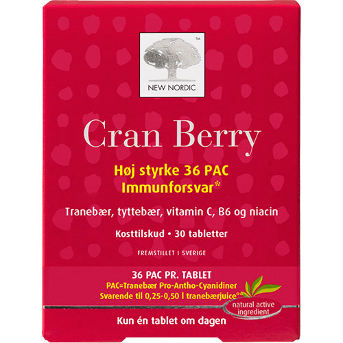 New Nordic Cran Berry | 30 Tabl. fra New Nordic på Mecindo.dk