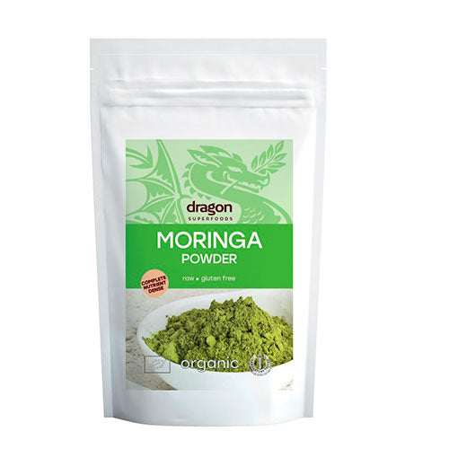 Dragon Superfoods Moringa Pulver Økologisk | 200 gr fra Dragon Superfoods på Mecindo.dk
