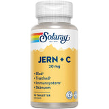 Solaray Jern + C | 90 Tabl. fra Solaray på Mecindo.dk