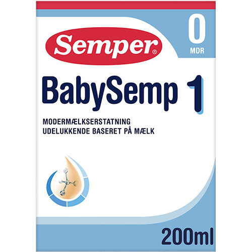 Semper Babysemp 1 Drikkeklar | 200 ml fra Semper på Mecindo.dk