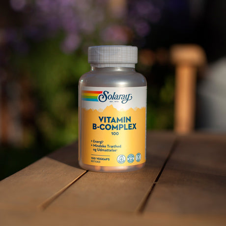 Solaray Vitamin B-complex 100 | 100 kapsler fra Solaray på Mecindo.dk