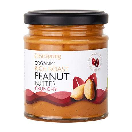 Clearspring Rich Roast Peanutbutter Crunchy Økologisk | 170 gr fra Clearspring på Mecindo.dk