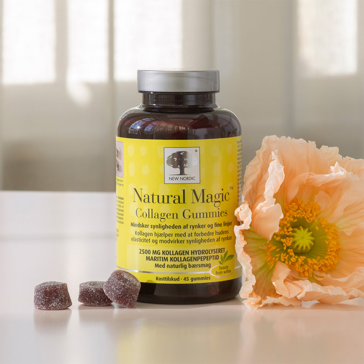New Nordic Natural Magic Collagen Gummies | 45 gummies fra New Nordic på Mecindo.dk