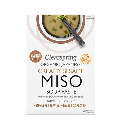 Clearspring Instant Miso Soup (60 gr) | Cremet Sesam Økologisk fra Clearspring på Mecindo.dk