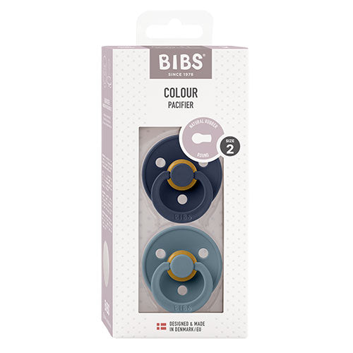 BIBS Colour Latex Size 2 Deep Space/Petrol 2 PACK fra BIBS på Mecindo.dk