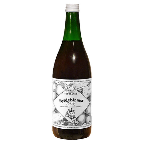 Søbogaard Hyldeblomstdrik M. AEble Ø | 73 cl fra Søbogaard på Mecindo.dk