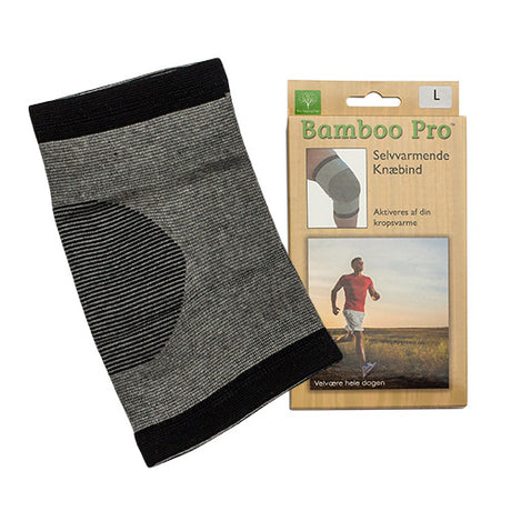 Bamboo Pro Knaebind Selvvarmende 45-49 cm | Str. L fra Bamboo Pro på Mecindo.dk