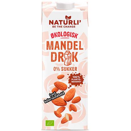 Naturli Mandeldrik Usødet Økologisk | 1 liter fra Naturli på Mecindo.dk