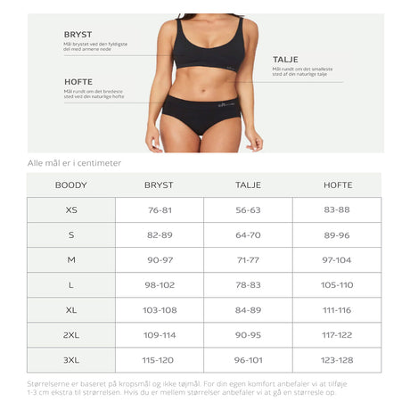 Boody Padded Shaper Crop Bra Navy | Str. M fra Boody på Mecindo.dk