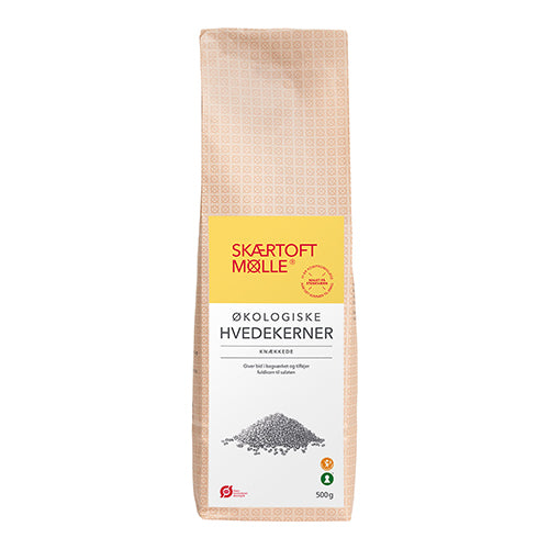 Skaertoft mølle Hvedekerner Knaekket Økologisk | 500 gr fra Skaertoft mølle på Mecindo.dk