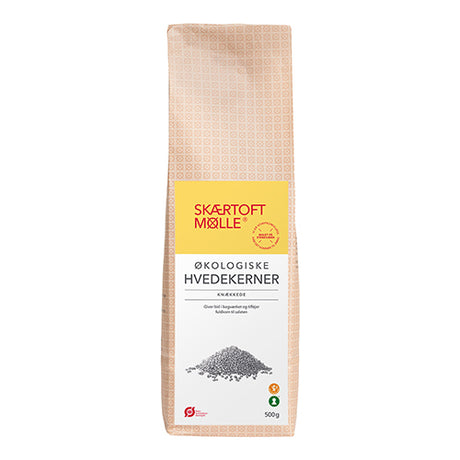 Skaertoft mølle Hvedekerner Knaekket Økologisk | 500 gr fra Skaertoft mølle på Mecindo.dk