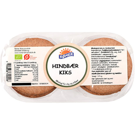 Rømer Kiks M. Hindbaerfyld Økologisk | 175 gr fra Rømer på Mecindo.dk