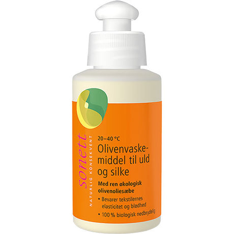 Sonett Vaskemiddel Uld, Silke Oliven | 120 ml fra Sonett på Mecindo.dk