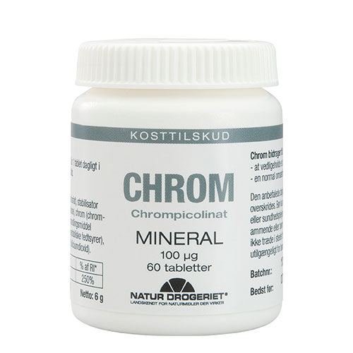 Natur-Drogeriet Maxi Chrom 100 Ug | 60 Tabl. fra Natur-Drogeriet på Mecindo.dk