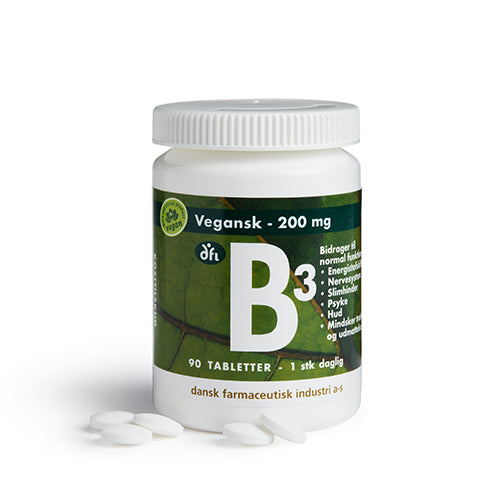 DFI B3 200 Mg | 90 Tabl. fra Grønne dfi vitaminer på Mecindo.dk