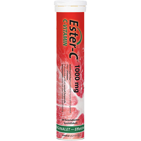 Ester - C Brus 1000 Mg | 20 Tabl. fra Ester - C på Mecindo.dk
