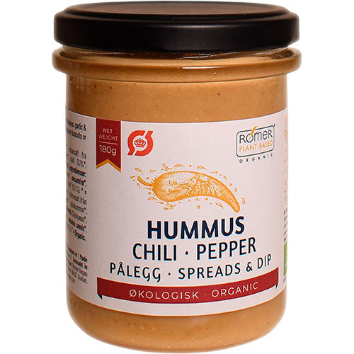 Rømer Hummus Chili Økologisk | 180 g fra Rømer på Mecindo.dk
