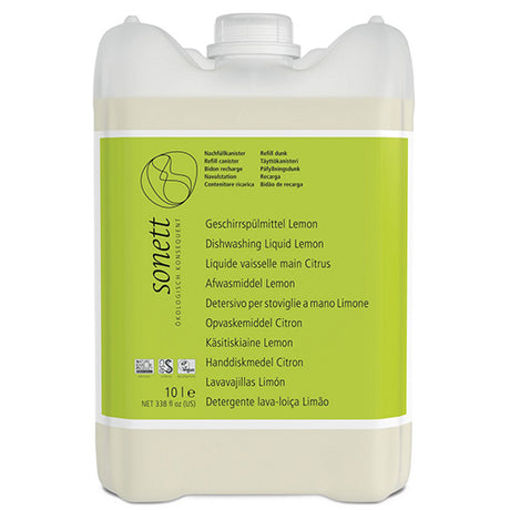 Sonett Opvaskemiddel Citron | 10 ltr fra Sonett på Mecindo.dk