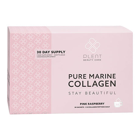 Plent Pure Marine Collagen Pink Raspberry fra Plent på Mecindo.dk