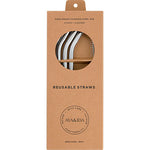 AYA&IDA Smoothie Straw silver - bent | 1 Pakke