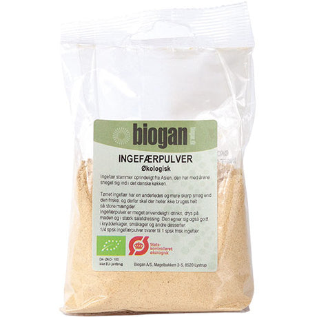 Biogan Ingefaerpulver Økologisk | 100 gr fra Biogan på Mecindo.dk