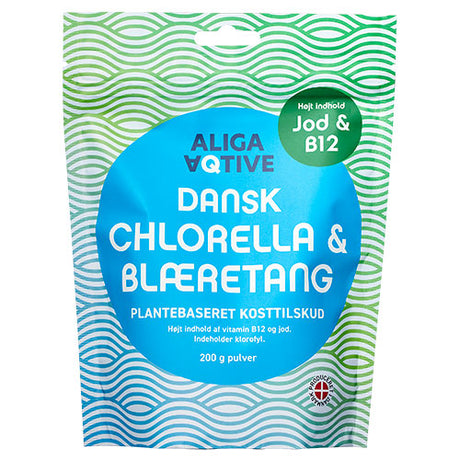 ALIGA AQTIVE Dansk Chlorella & Blæretang | 200 gr fra ALIGA AQTIVE på Mecindo.dk