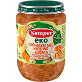 Semper EKO Eko Grøntsager Med Kylling & Bønner Økologisk | 190 gr fra Semper EKO på Mecindo.dk