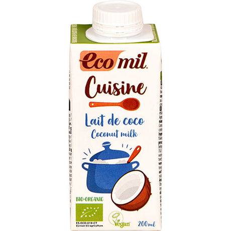 Ecomil Kokosmaelk Alternativ Til Fløde | 200 ml fra Ecomil på Mecindo.dk