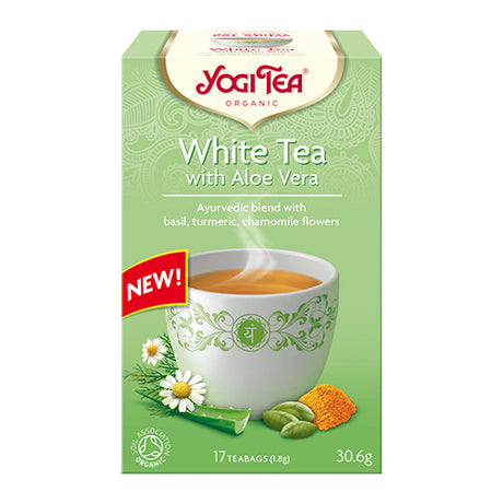 Yogi Te White Tea Økologisk M. Aloe Vera | 17 br fra Yogi på Mecindo.dk