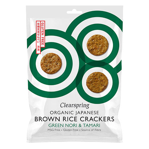 Clearspring Rice Cracker Nori Tang & Tamari Økologisk | 40 gr fra Clearspring på Mecindo.dk