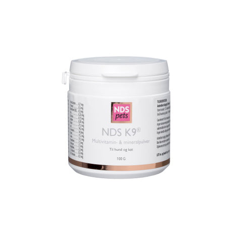NDS K9 Multivitamin, mineral Hund og Kat | 100 gr fra NDS på Mecindo.dk