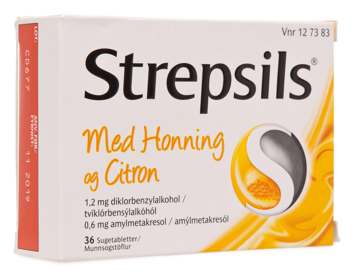Strepsils Honning & Citron | 36 Tabl. fra Strepsils på Mecindo.dk