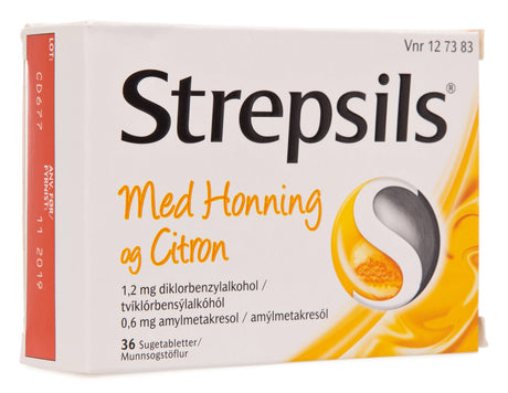 Strepsils Honning & Citron | 36 Tabl. fra Strepsils på Mecindo.dk