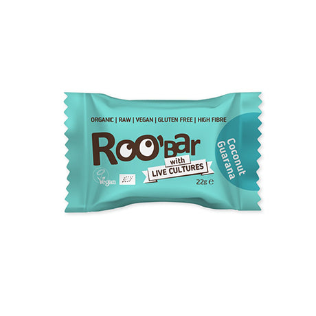 ROO'bar Roobiotic Energibombe Kokos & Guarana Økologisk | 22 gr fra ROO'bar på Mecindo.dk