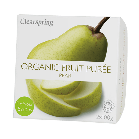 Clearspring Frugtpuré Økologisk 200 g | Pære fra Clearspring på Mecindo.dk