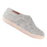 SHU`S hjemmesko med læder sål Light Grey | 36 fra SHUS på Mecindo.dk