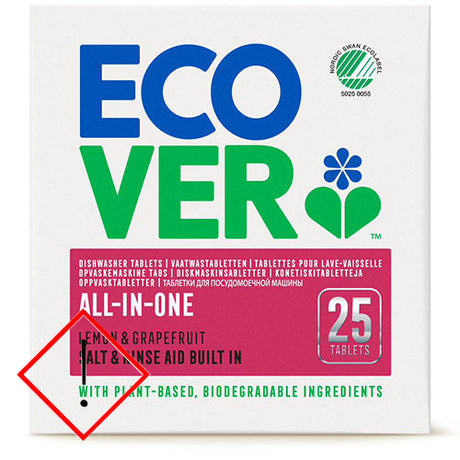 Ecover Opvasketabs All In One | 25 Tabl. fra Ecover på Mecindo.dk