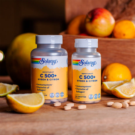 Solaray C-vitamin C500+ | 100 Tabl. fra Solaray på Mecindo.dk