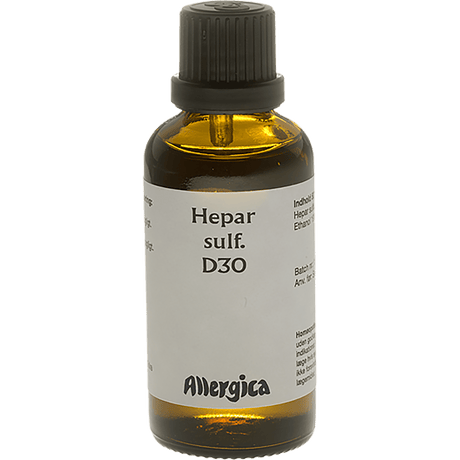 Allergica Hepar Sulf. D30 | 50 ml fra Allergica på Mecindo.dk