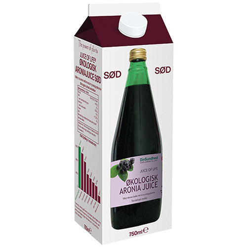 Livets frugt saft Aronia Saft, M. Rørsukker Økologisk | 750 ml fra Livets frugt saft på Mecindo.dk
